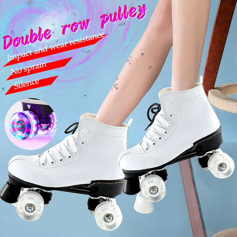 Men Women Skate Gear Soft Boot Roller Skate Retro High Top Design Outdoor Skates 