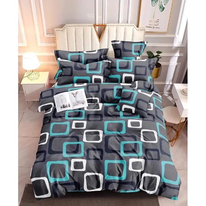 Gray Cubes Als Bedsheets 100 Premium Canadian Cotton Bedsheets 3 in 1