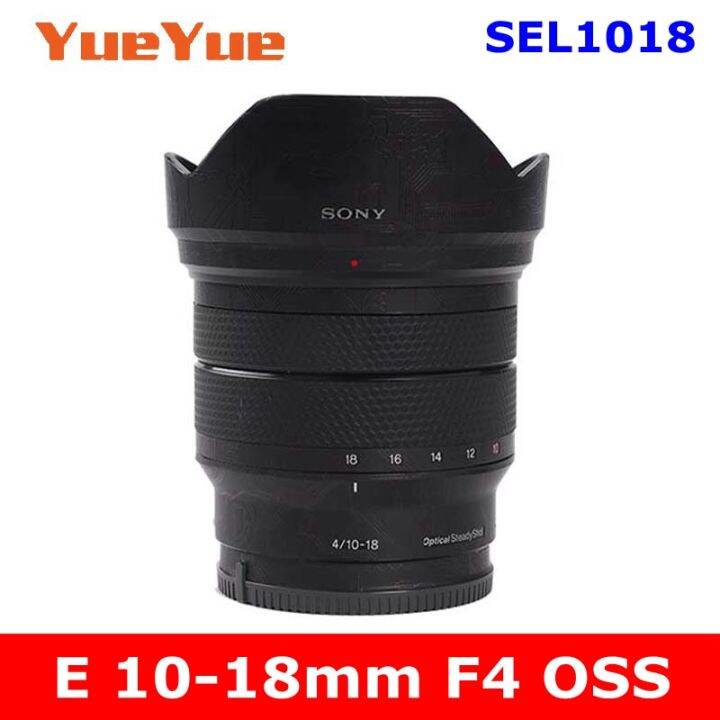 สติกเกอร์สำหรับ-sony-e-10-18มม-f4-oss-sel1018กันรอยขีดข่วนสติกเกอร์เลนส์กล้องถ่ายรูปเคลือบฟิล์มป้องกันฝาครอบผิว10-18