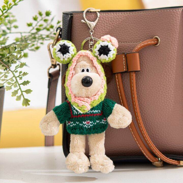 15cm-kawaii-wallace-amp-gromit-dog-plush-keychain-cartoon-pilot-dog-gromit-dog-plushie-doll-schoolbag-pendant-car-keychain-gifts