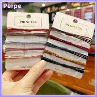 PERPE Random Color ใหม่ ผู้หญิง สาว เชือกผูกผม ยืดหยุ่นสูง แหวนติดผม 4 in 1