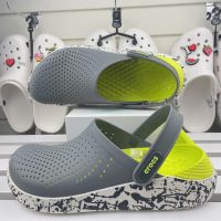 Crocs LiteRide สีเทา เปล่งแสง Clog แท้ หิ้วนอก ถูกกว่าshop รองเท้าขนาดใหญ่