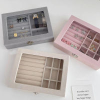 Classification Partition Removable Design Multi-layer Structure Design Necklace Flannelette Bead Treasure Chest Jewelry Storage Box