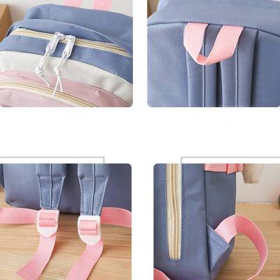 Five piece set Backpack pencil case handbag for Women Student Large Capacity Fashion Personality Multipurpose Bags