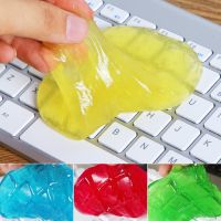 1Pc Car Cleaning Auto Dashboard Car Vent Outlet Keyboard Crystal Mud Soft Glue Gum Air Outlet Dust Dirt  Soft Glue Random Color Cleaning Tools