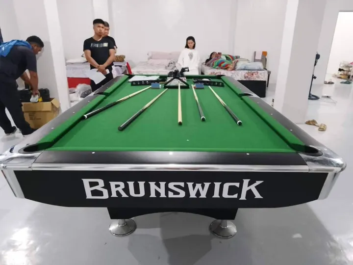 BRUNSWICK BRANDNEW STANDARD BILLIARD TABLE WITH COMPLETE ACCESSORIES