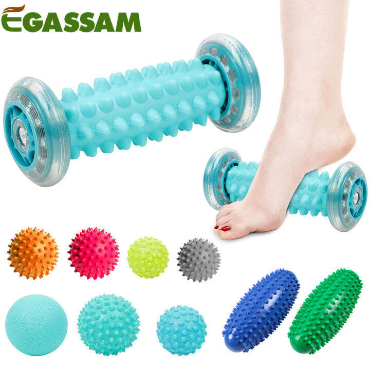 【YY】Foot Massage Roller & Spiky Ball Tpy Set, Manual Foot Massager for Plantar Fasciitis, Heel