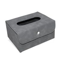 Tissue Box For Car Car Backseats Sun Visor Tissue Holder Auto Tissue Box Napkin Holder With Fasten Strap For Vehicle Armrest Box