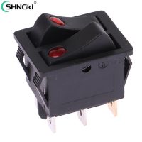 Electric Heater Switch 16A 250V AC KCD3-606 Double Rocker Switch With Light ON/OFF 6Pin Power Button Switch Electric Baking Pan