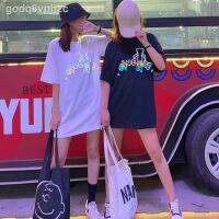 เสื้อผ้าผู้หญิง◇หมีกริซลี่น้อยเสื้อผ้าสะท้อนแสงหญิงสุทธิสีแดงร้อนสุดร้อนกลางความยาวแฟนคู่รักแขนสั้นหลวมเสื้อยืดสามมิติด้