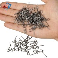 RoseWood 100pcs/lot Stinger Spike Finesse Stainless Steel soft bait Latch pin rigs Connector Needle Pins Hook Accessories