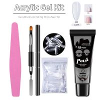 Kit de gel pour ongles en acrylique XR ensemble de manucure extension rapide moule dextension de doigt brosse à ongles rayon ature N64.Kit doutils