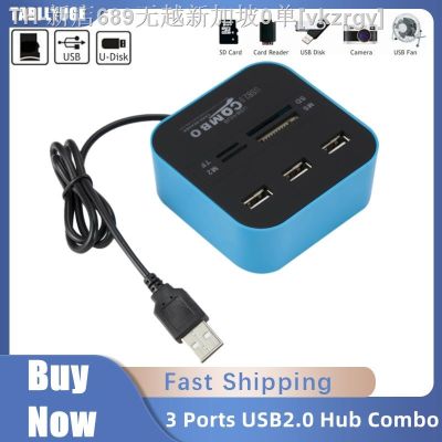 【CW】﹊  USB HUB All In SD/TF Speed Card Reader 3 Ports Tablet Computer Laptop