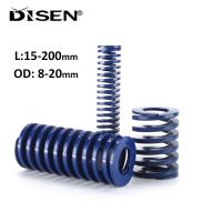 1PC Blue Light Load Spiral Stamping Compression Mould Die Spring Outer Diameter 8-20mm Inner Diameter 4-10mm Length 15-200mm