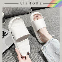 Lishops ?รองเท้าแตะแบบสวม รองเท้าลำลอง รองเท้าสไตล์แบรนด์ ใส่กับชุดอะไรก็เข้า? กันลื่นพื้นหนา เนื้อยางดี มีพร้อมส่งไม่ต้องรอนานน ?