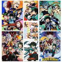 ℗ ญี่ปุ่นอะนิเมะ My-Hero-Academia โปสเตอร์การ์ตูนมังงะภาพวาดผ้าใบภาพผนังศิลปะบ้าน Kids Room Decor ของขวัญ