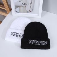 [COD] Wang Jiaers same style hat autumn and winter mens knit pullover line cap warm heap pile of Baotou cold womens tide