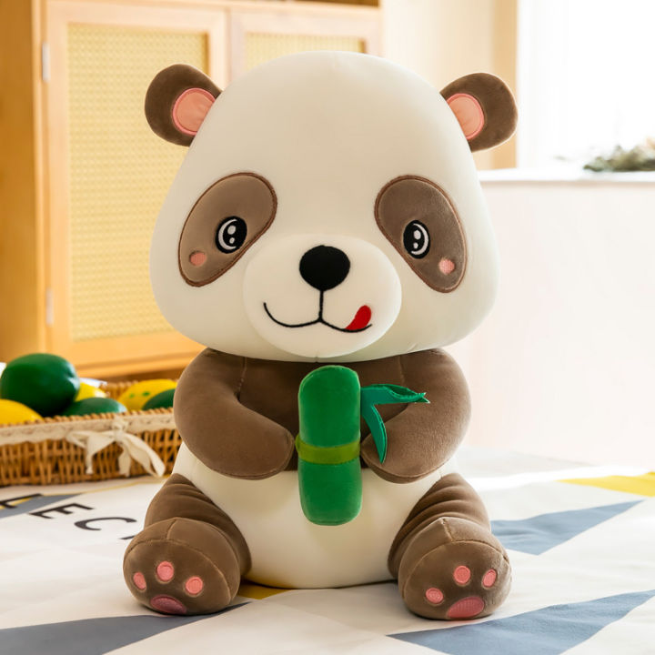 cod-ตุ๊กตาหมีแพนด้าตุ๊กตาผ้าขนาดใหญ่การค้าต่างประเทศตุ๊กตาแพนด้าจำลองน่ารักหมอนผ่อนคลายสร้างสรรค์