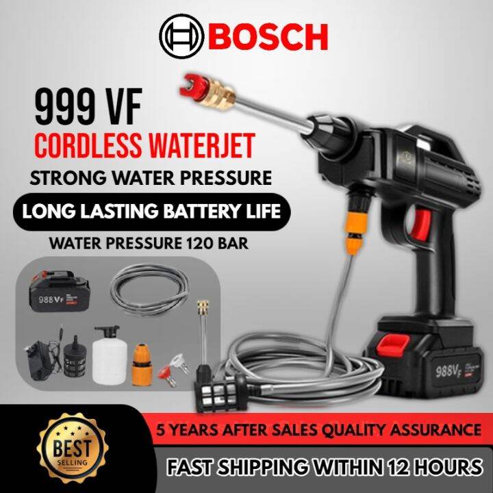 🔥[PROMO SALES] 🔥BOSCH 999VF Cordless Water Jet Portable Car Wash High