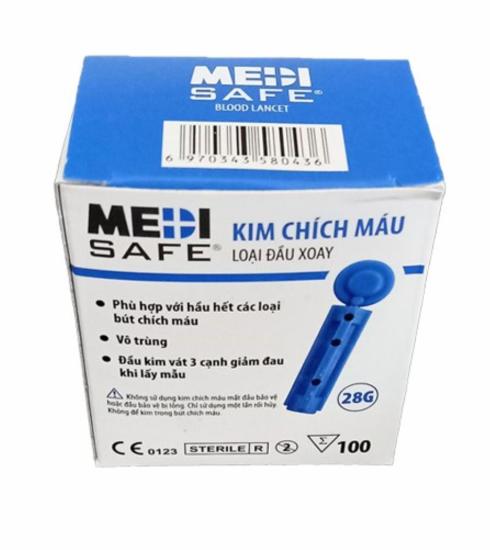 Medisafe hộp 100 kim chích máu đường huyết, vô trùng - ảnh sản phẩm 3