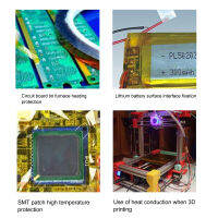 เทปกาว Polyimide เทปอุณหภูมิสูง PI 4ชิ้นใช้งานง่ายความกว้างมาตรฐานสำหรับการป้องกันการบัดกรี