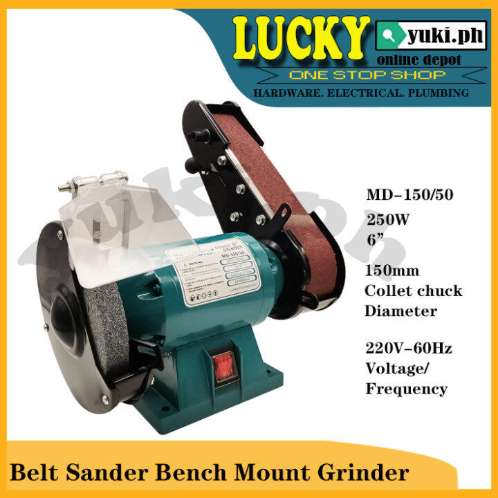 MENGTAI BELT SANDER BENCH MOUNT GRINDER 6" (MD15050). Lazada PH