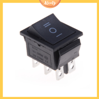 Aleaty? 1pcs KCD4 Rocker Switch Black DPDT ON/OFF/ON 6 PIN 16A/250VAC 20A/125VAC