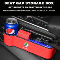 Skoda Car Seat Storage Box Gap Storage Box Car Storage Box Gap Filler Holder For Wallet Phone Gap Pocket Car Accessories