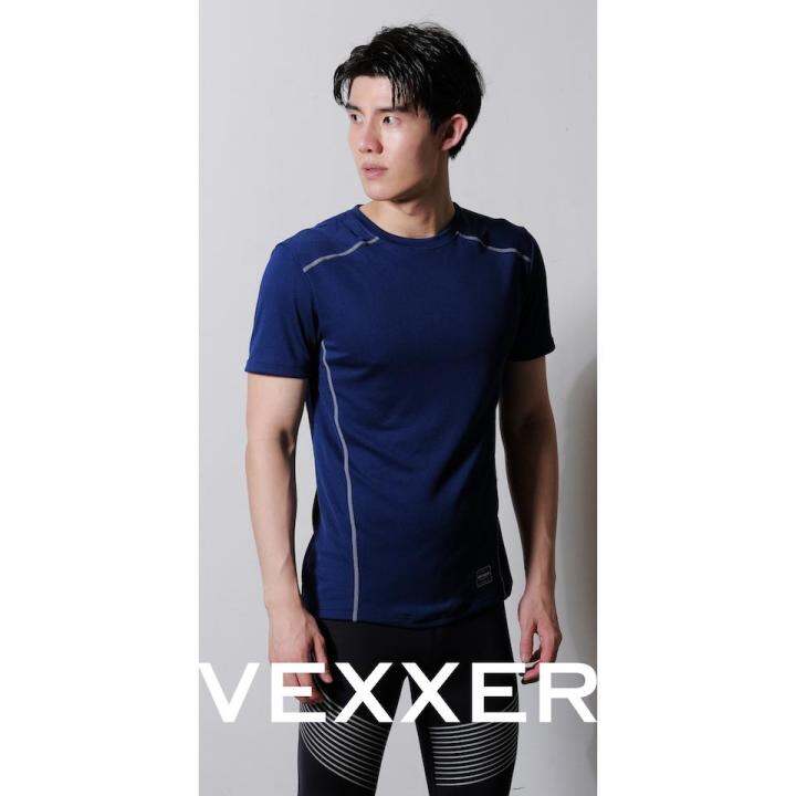 vexxer-running-shirt-x01-สีกรม-เสื้อกีฬา-แขนสั้น-เสื้อยืด-เสื้อวิ่ง-ออกกำลังกาย