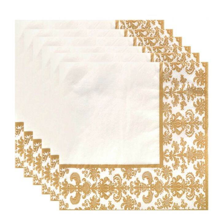 100pcs-gold-printing-disposable-napkin-tissue-paper-printed-napkins-for-restaurant-and-hotel-golden-white