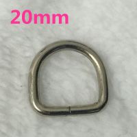 (10 pieces/lot) 20mm Silver Metal D-shaped adjustable buckle D buckle D ring Semicircle button Bags Luggage Sewing accessories Belts