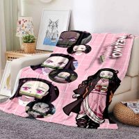 Demon Slayer Nezuko Anime Blanket Sofa Office Nap Air Conditioning Soft Keep Warm Customizable A6