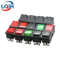 1PCS KCD4 Rocker Switch ON-OFF 2 Position 4 Pins / 6 Pins Power Switch 2 Position 16A 250VAC/ 20A 125VAC Ship Type Switch