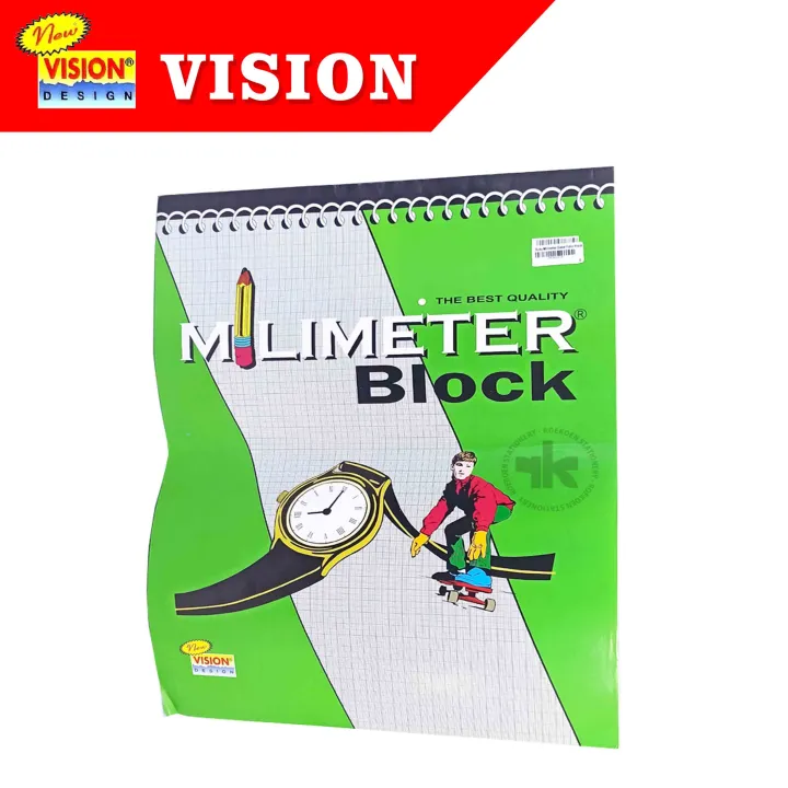 Buku Milimeter Block Vision Double Folio Milimeter Blok Lazada