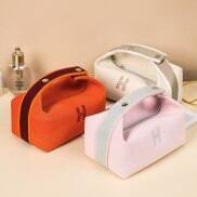 Ins Simple Waterproof Canvas Makeup Pouch Fashion Fall New Cosmetic Bag