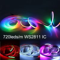 WS2811 IC RGB Full Colors COB LED Strip DC 12V 24V Addressable Smart RGBIC Flexible High Density Digital Pixel Dream Color Light