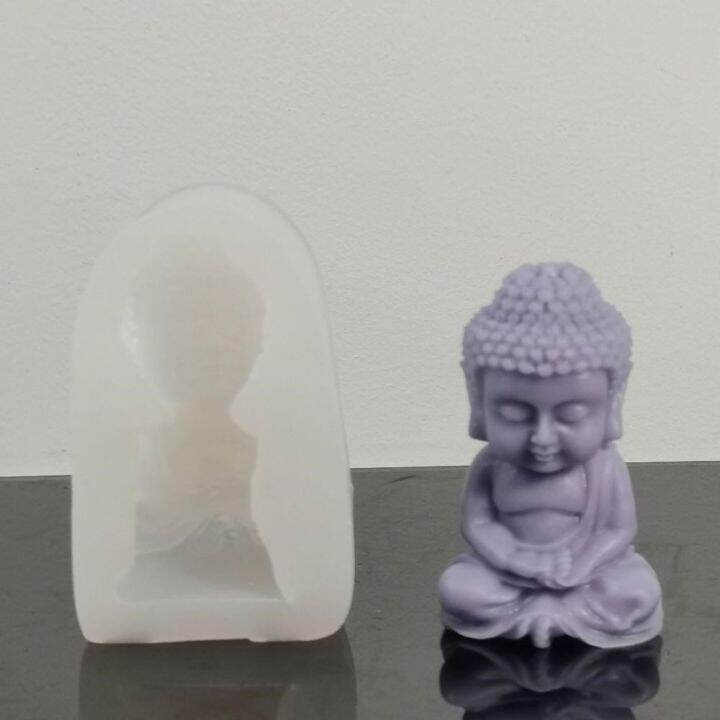 diy-buddha-handmade-decoration-silicone-molds-little-buddha-candle-silicone-mold