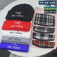 หมวก ARCTERYX สำหรับผู้ชาย,ฉบับภาษาเกาหลีของทุกชุดหมวกขนสัตว์ถักกลางแจ้งกีฬาหมวกคลุมผมอบอุ่นนกใหญ่ปักกระดูกแฟชั่นของผู้หญิง Topi Dingin