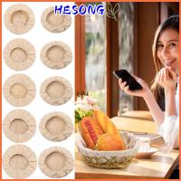 HESONG 2PCS เครื่องใช้ในครัว หวายหวายหวาย งานทำมือ ตะกร้า sourdough หวาย dougn ผ้าซับในตะกร้าขนมปัง ตะกร้าตรวจสอบขนมปัง