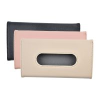 Car Tissue Box Sun Visor Tissue Box Holder Auto Interior Storage Mask Storage Decoration for Universal Car Accessories Holder