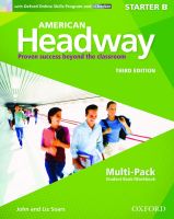 Bundanjai (หนังสือ) American Headway 3rd ED Starter B Student Pack Oxford Online Skills Program and iChecker (P)