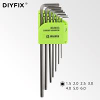 DIYFIX แบบพกพา Hex Torx Key Star ประแจไขควงชุด Hex 1.5-6.0mm T5-T40 สำหรับ Macbook/Xbox one/PS4/HDD ซ่อมเครื่องมือชุด-Kuosie