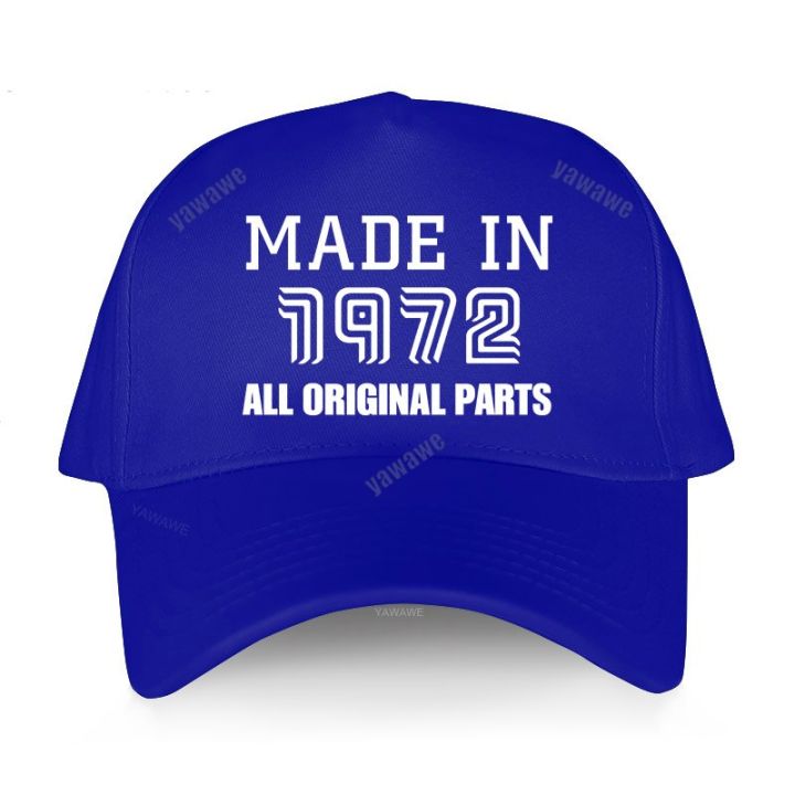 fashion-hat-made-in-1972-baseball-caps-unisex-adjustable-man-outdoor-birthday-gift-cap