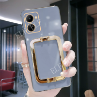 เคส TPU หรูหราใหม่สำหรับ VIVO Y36 Y78เคสโทรศัพท์ซิลิโคนนิ่มสำหรับ VIVOY36 4G พร้อม VIVOY78ฝาปิดมีที่ยึดหัวเข็มขัดเหล็กสี่เหลี่ยม5G