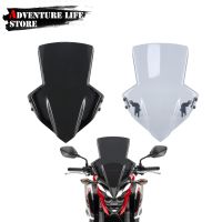 ♀☂กระจกบังลมสำหรับฮอนด้าไฟหน้ามอเตอร์ไซค์วิบาก CB650F CB 650 F CB 650F 2014-2020ที่เบนทางลมไฟหน้าแฟริ่งด้านหน้า