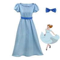 Movie Peterpan Peter Pan Cosplay Costume Dress Outfit Halloween Carnival Suit For Adult Women Princess Wendy Dress