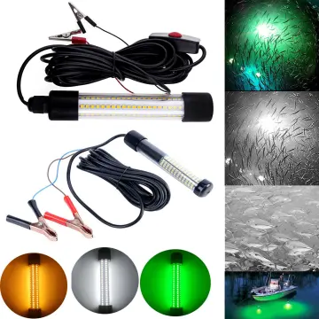 12V LED Green Underwater Submersible Night Fishing Light Crappie