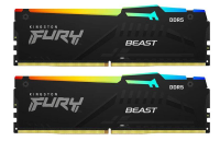 RAM 32GB (16GBx2) DDR5 6000MHz KINGSTON FURY BEAST DDR5 RGB (BLACK) แรม หน่วยความจำ (KF560C40BBAK2-32)