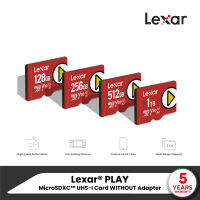 Lexar® PLAY microSDXC™ UHS-I Card (ไมโครเอสดีการ์ด) ความจุ 128GB/256GB/512GB/1TB สามารถใช้งานกับเครื่องเล่นเกมแบบพกพา สมาร์ทโฟนและแท็บเล็ต