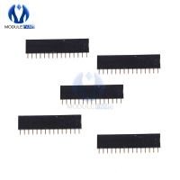 5Pcs 15Pin 15 Pin 1X15 Single Row Straight Female Pin Header 2.54mm Pitch Strip Connector Socket